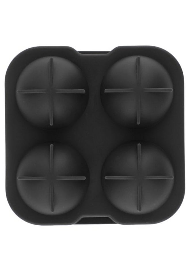 اليشمك صينية قوالب مقسمة إلى أربعة أقسام لصنع كرات الثلج أسود 11.5x4.5x11.5Ø³Ù†ØªÙŠÙ…ØªØ± - Image 4