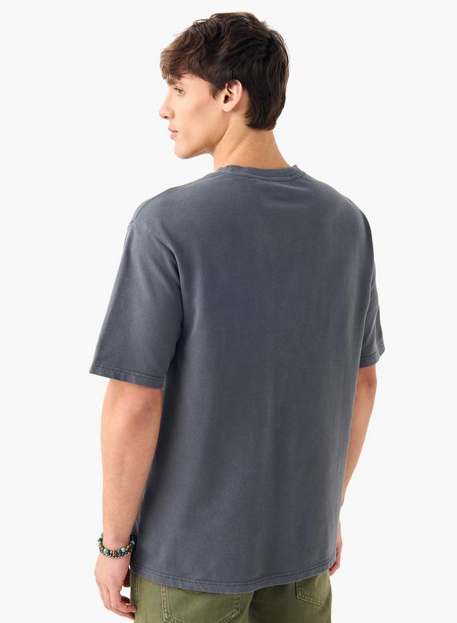 SP Characters Ghost Rider Print T-shirt with Short Sleeves and Crew Neck - Image 3