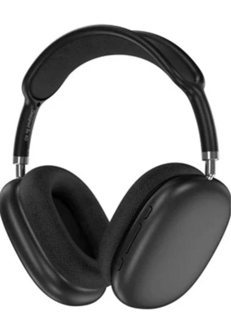 Generic - P9 Wireless Bluetooth Headphones – Physical Noise Reduction Headset with Stereo Sound for Gaming, Phone, and PC (Black) - Image 1