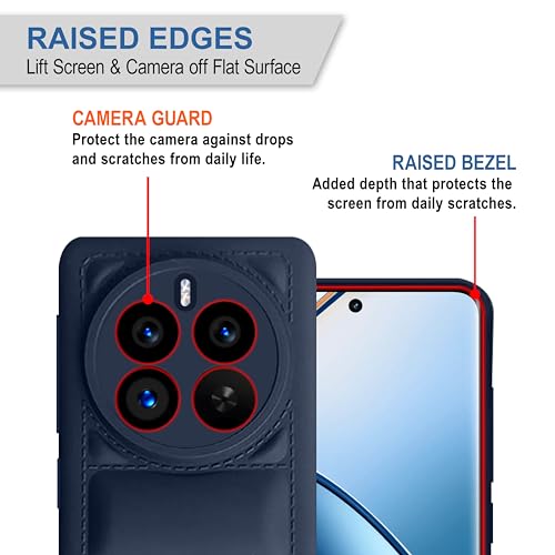 CEDO Realme 12 Pro/ 12 Pro+ Plus/Realme P1 Pro (5G) Back Cover | Camera Bump & 360° Flexible Puff Armor Protection | Matte Soft Silicon Shock Proof Rubberised Back Case Cover (Blue) - Image 2