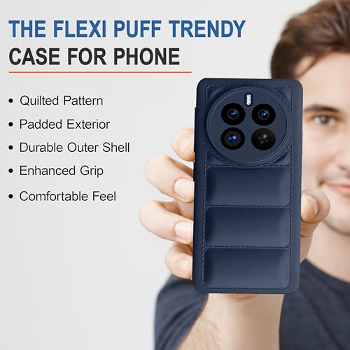 CEDO Realme 12 Pro/ 12 Pro+ Plus/Realme P1 Pro (5G) Back Cover | Camera Bump & 360° Flexible Puff Armor Protection | Matte Soft Silicon Shock Proof Rubberised Back Case Cover (Blue) - Image 5