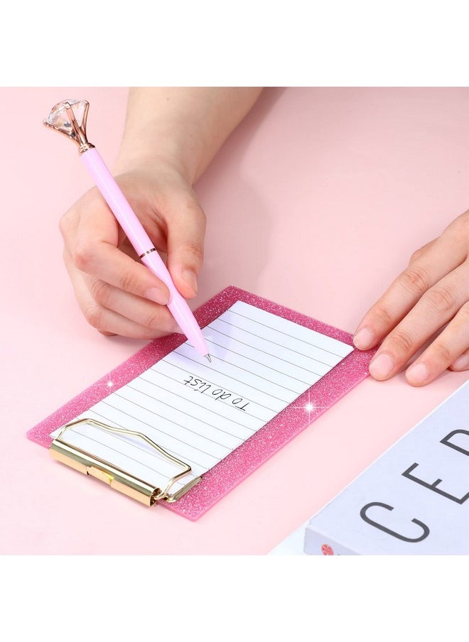 3 Pcs Bling Mini Clipboard 4 X 6 Small Acrylic Clipboards Mini Clip Boards With Gold Clip Glitter Office Supplies Cute Pocket Clipboard For Notepads Memo Women Girls School Pink Silver Purple - pzsku/ZF60A70D57E2F0D0D53F9Z/45/_/1720520639/81ab055d-6572-4931-9270-b7fa3309df2c