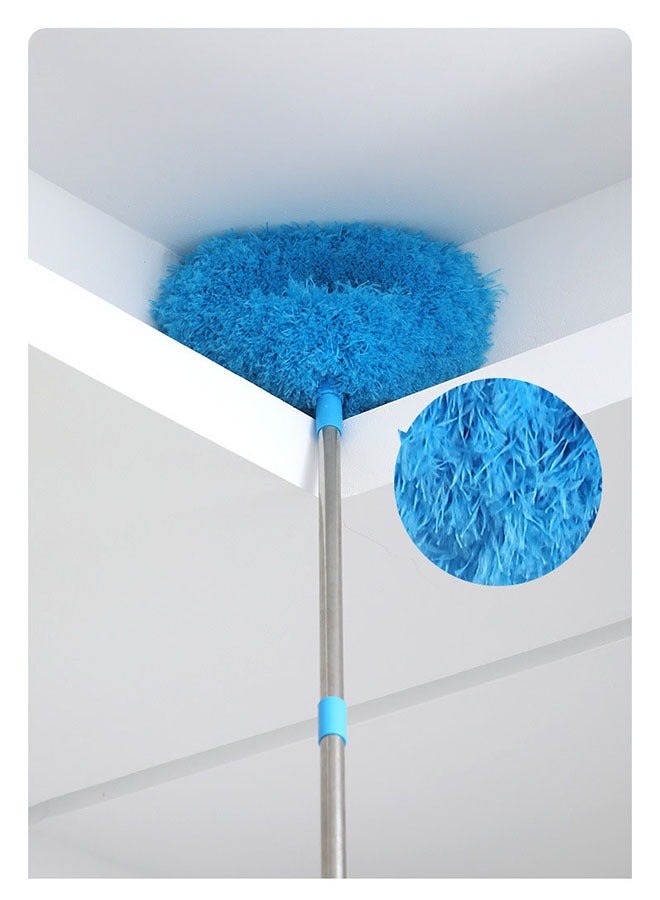 Microfiber Ceiling Fan Duster kit, high-end Aluminum Connected household duster, Long Handle Washable ceiling fan duster, Microfiber high ceiling duster, cleaning supplies, cleaning tools - Image 2
