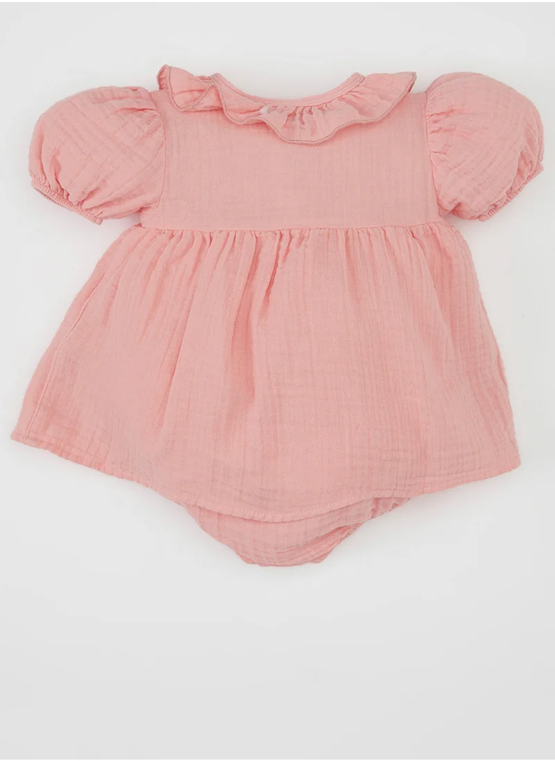 ديفاكتو Newborn Muslin Balloon Sleeve Romper