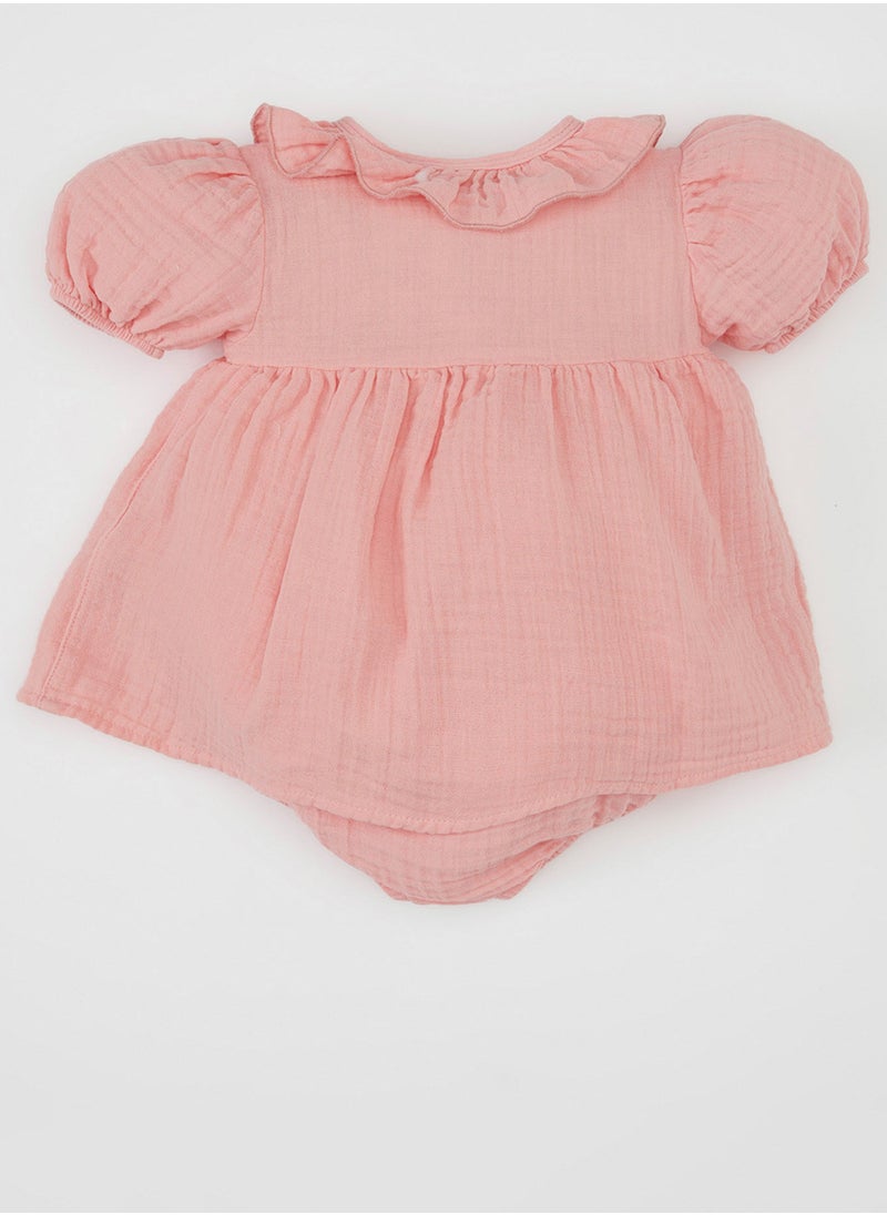 DeFacto - Newborn Muslin Balloon Sleeve Romper - Image 1