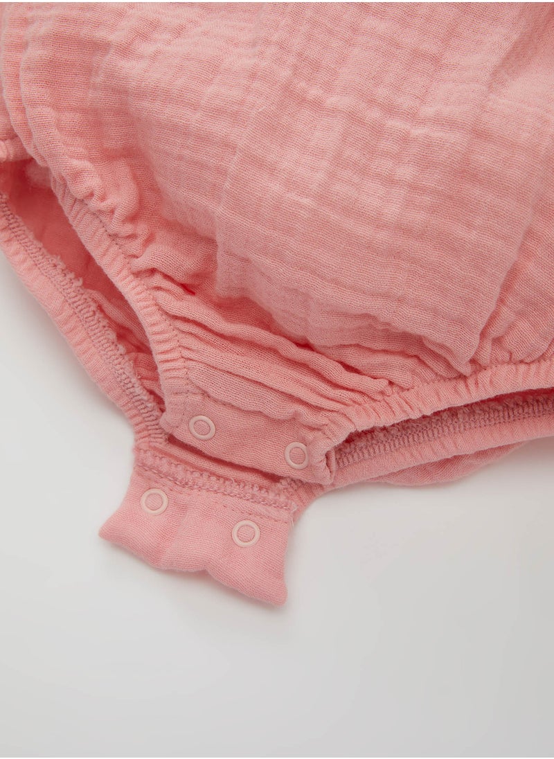 DeFacto - Newborn Muslin Balloon Sleeve Romper - Image 1