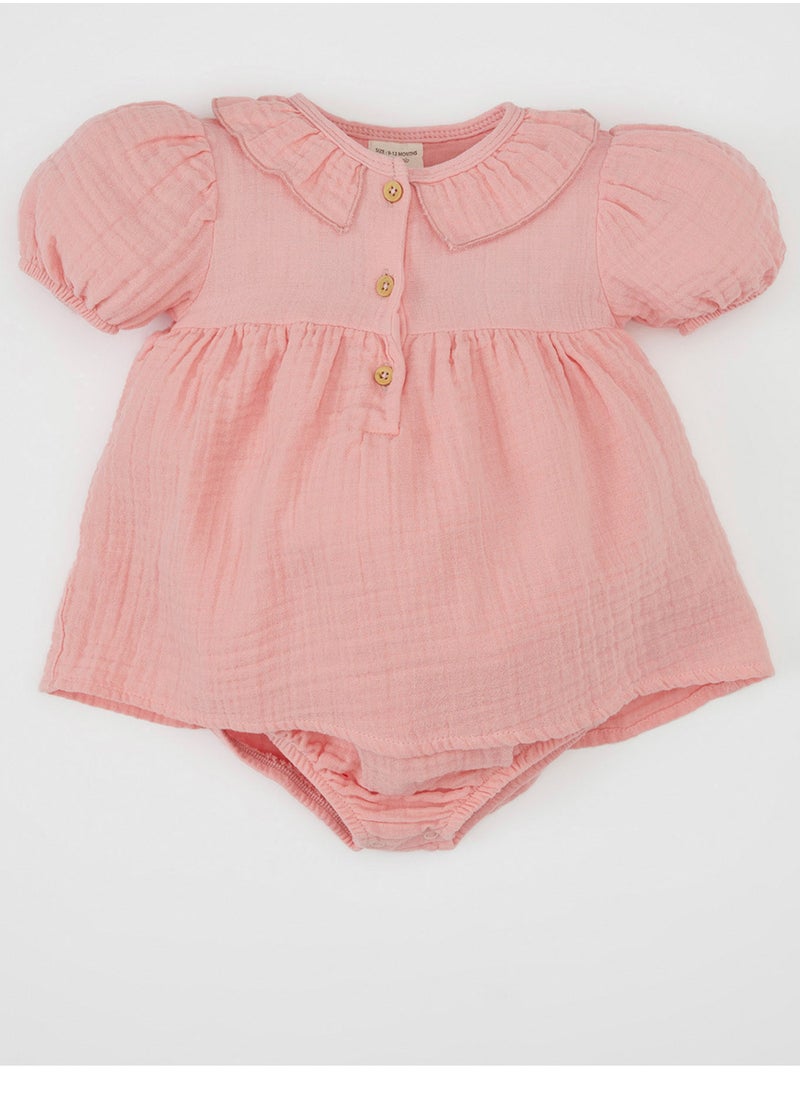 DeFacto - Newborn Muslin Balloon Sleeve Romper - Image 1
