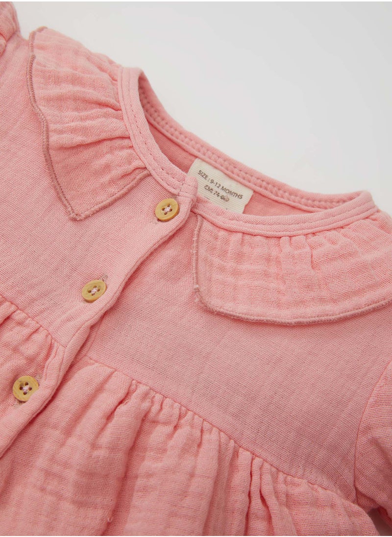 DeFacto - Newborn Muslin Balloon Sleeve Romper - Image 1