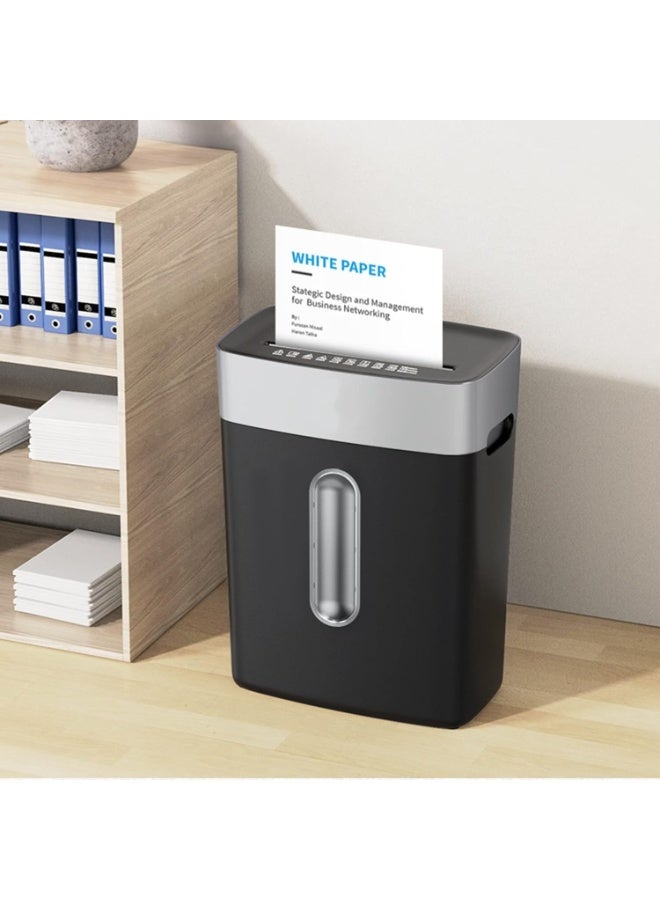HP OneShred 8CC Black Office Paper Shredder Machine, P-4 Security, Cross Cut, 8 Sheets, 15L Bin - 2827 Black - Image 5