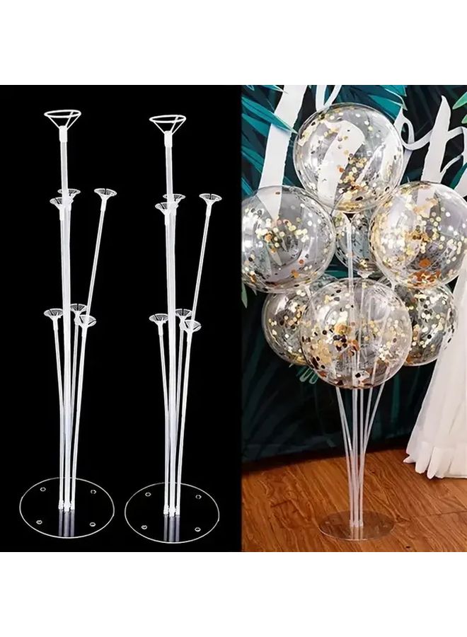 Reusable 1pc Balloon Garland Stand Kit Transparent Column Holder with Base for Party Weddings Decorations - Image 1
