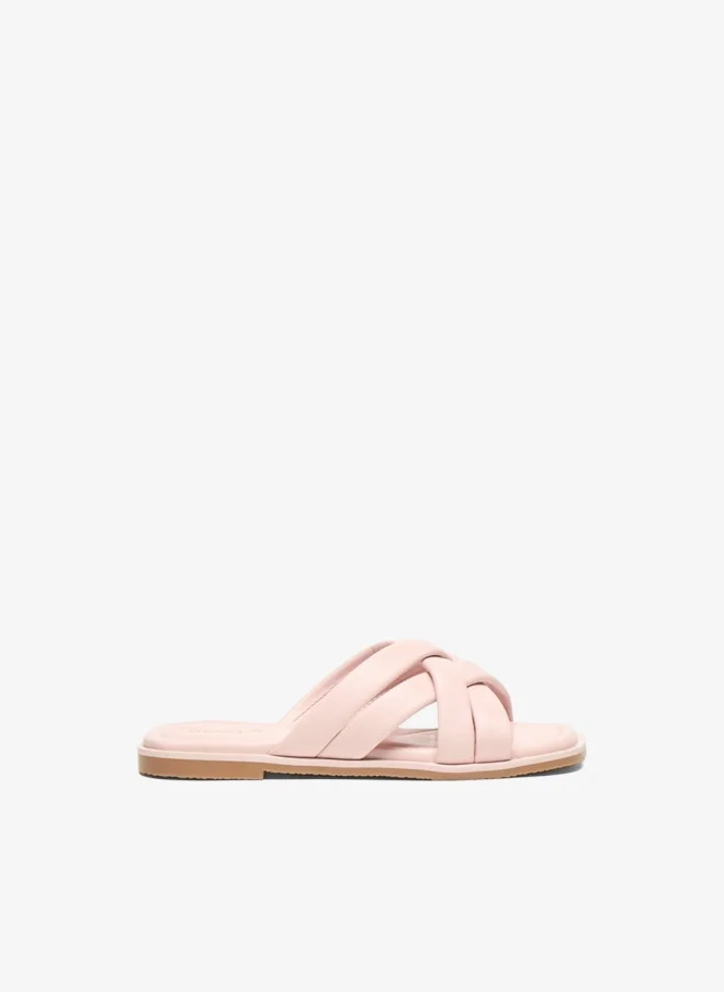 ميسي صنادل سليب أون متقاطعة سادة لليتل ميسي