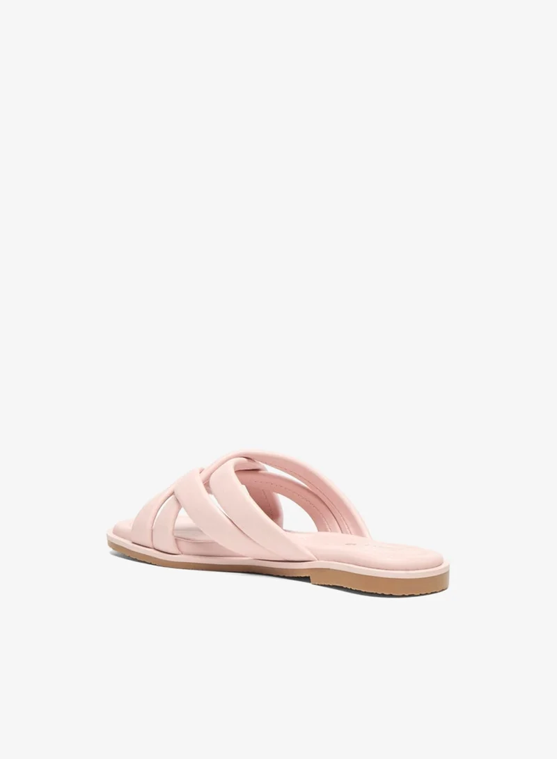 ميسي صنادل سليب أون متقاطعة سادة لليتل ميسي