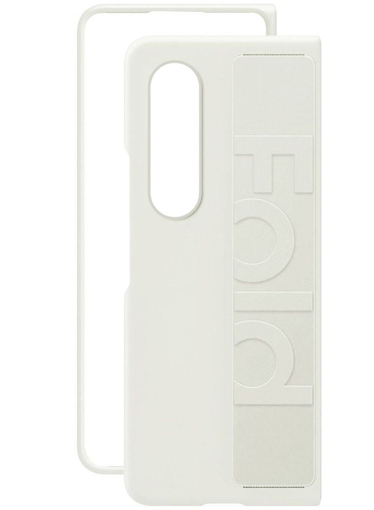 CATANES Samsung Galaxy Z Fold 4 Case 2022 Hard Silicone Cover With Strap Hold Anti drop White - Image 5