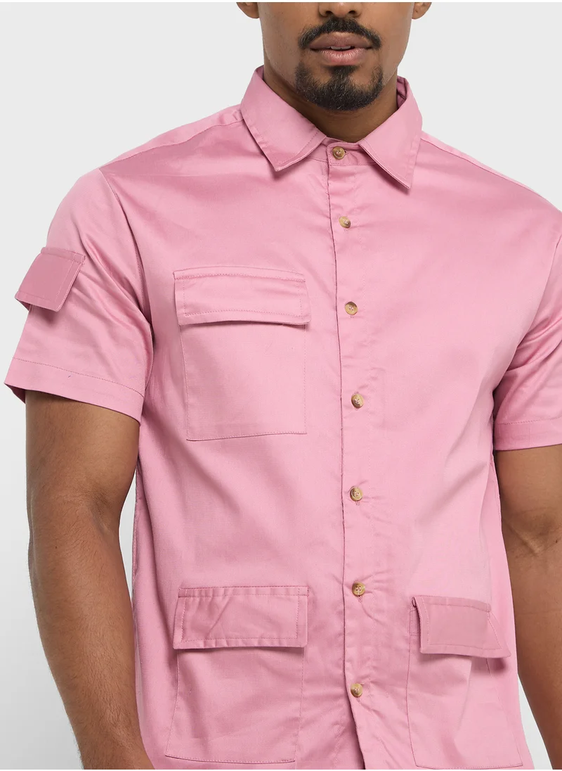 Robert Wood Cargo Half Sleeve Shirt