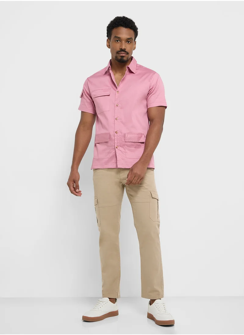 Robert Wood Cargo Half Sleeve Shirt