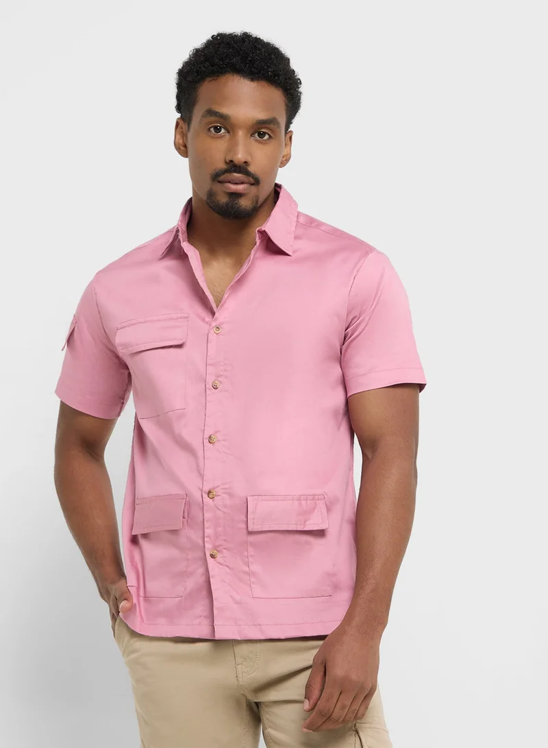 Robert Wood Cargo Half Sleeve Shirt