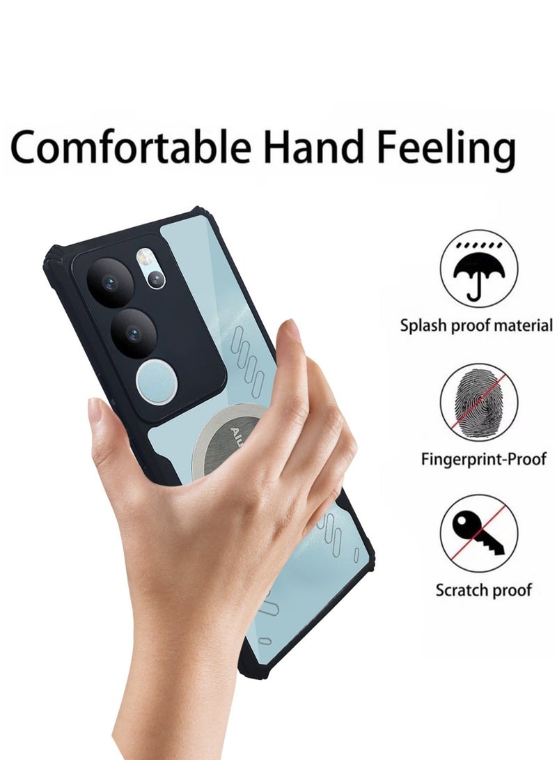 X-level Vivo V29 5g Case Cover Shell Bumper Shockproof Soft Back Cover with release heat Anti-Scratch Car Magnetic Mobile Phone Full Body Comfortable Touch Accessories Camera Len Protector - Image 4