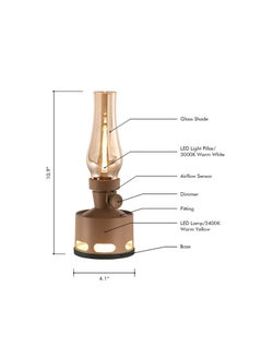 Tubicen OLD DAYS  LED Kerosene Lamp T140004 Khaki & Green 2-Light Cordless LED Oil Lamp - pzsku/ZF60AB29871E112886D1EZ/45/_/1720610298/7ab1d57d-c978-4b55-bade-8c986beff8ca