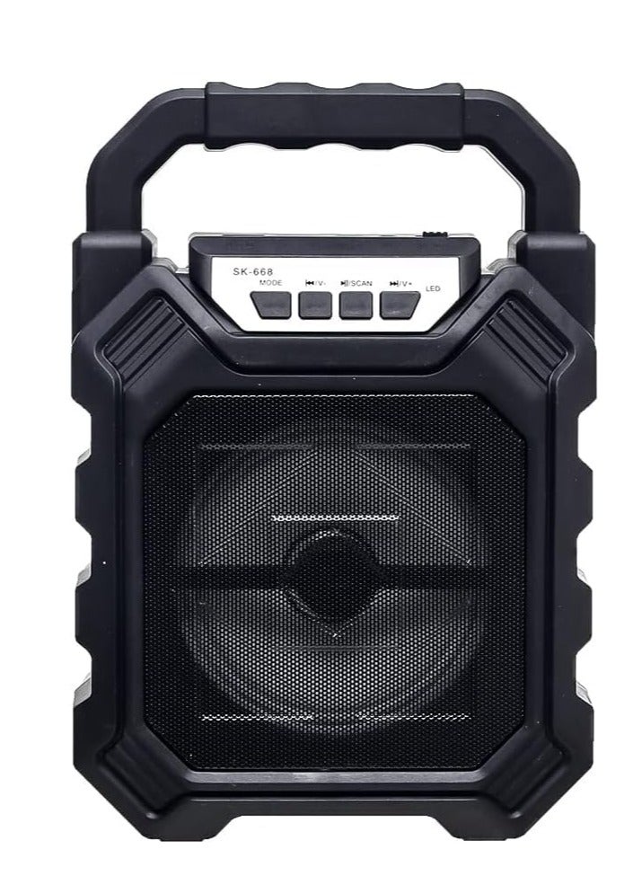 AN-668 Stereo Speaker, 5W, 800mAh Battery, Support TF, AUX, U Disk - Image 1