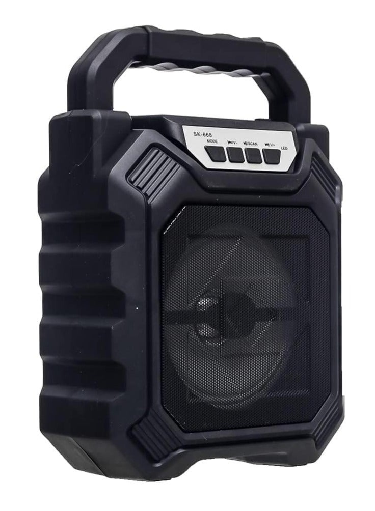 AN-668 Stereo Speaker, 5W, 800mAh Battery, Support TF, AUX, U Disk - Image 2