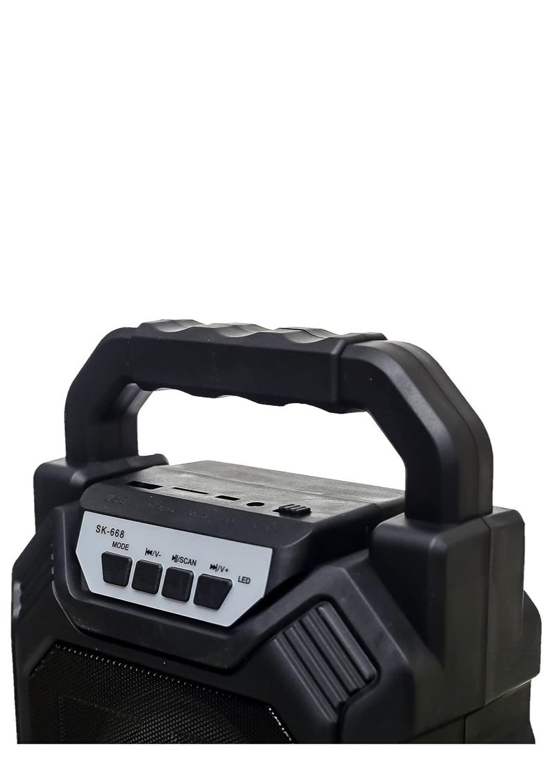 AN-668 Stereo Speaker, 5W, 800mAh Battery, Support TF, AUX, U Disk - Image 3