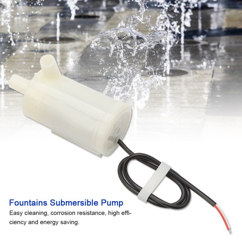 Submersible Pump: 2-in-1 Land & Water Use, Low Noise, High Efficiency, Corrosion Resistant - Small Fountain Pump for Aquarium, Pond, Hydroponics, DIY Water Feature - Image 3