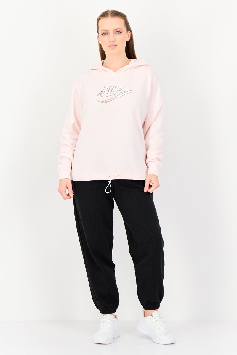 Nike Women Loose Fit Long Sleeve Outdoor Hoodie, Pink - Image 2