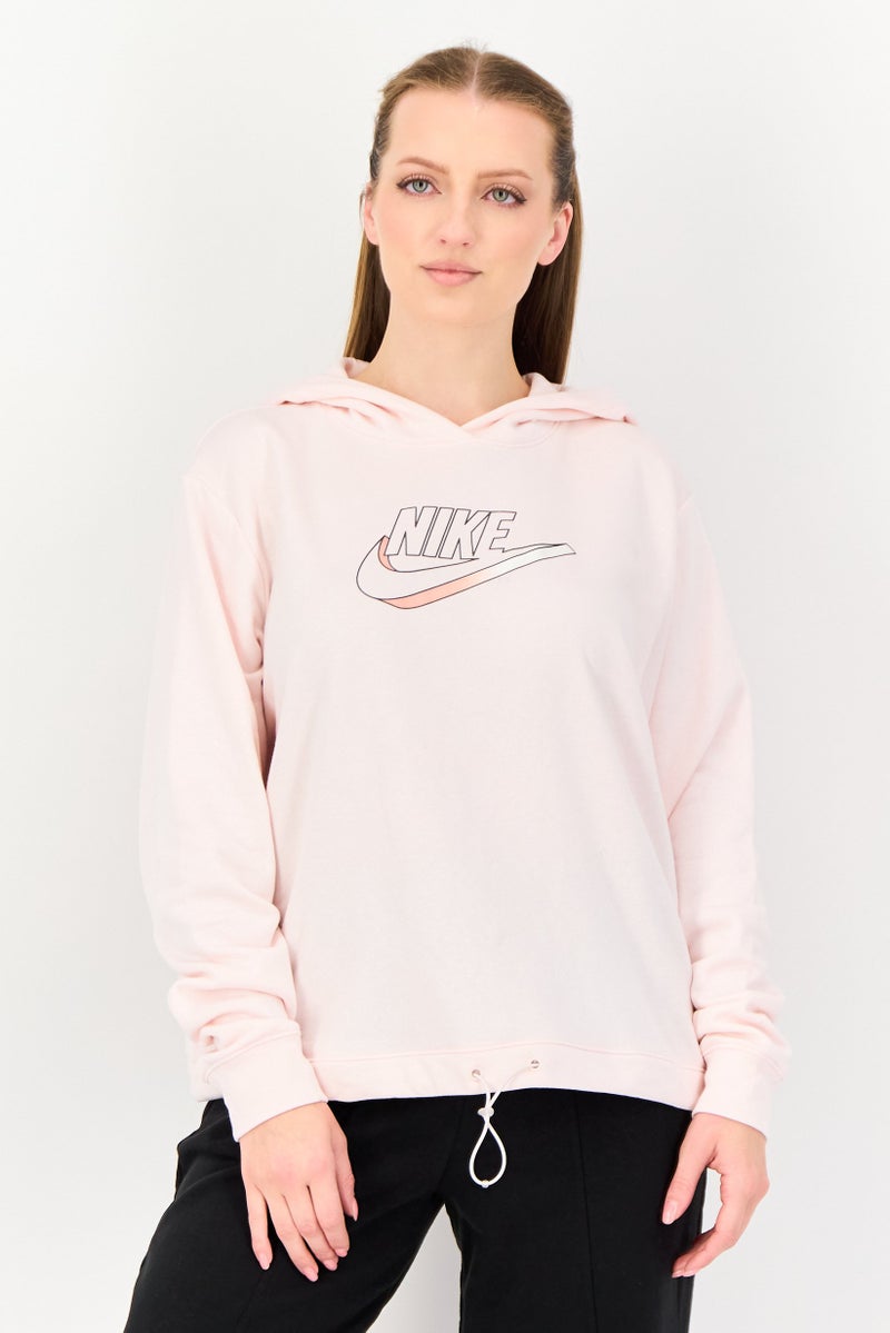 Nike Women Loose Fit Long Sleeve Outdoor Hoodie, Pink - Image 1