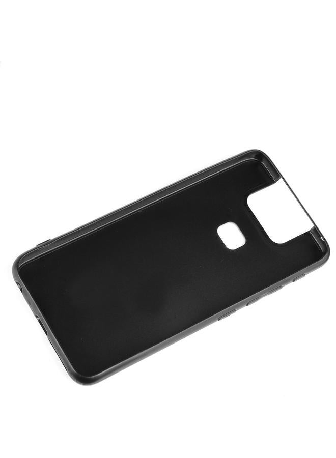 اس-توب جراب لهاتف Asus Zenfone 6 ZS630KL مقاوم للصدمات بنمط جلد البقر المخيط، مصنوع من مادة PC + PU + TPU - Image 5