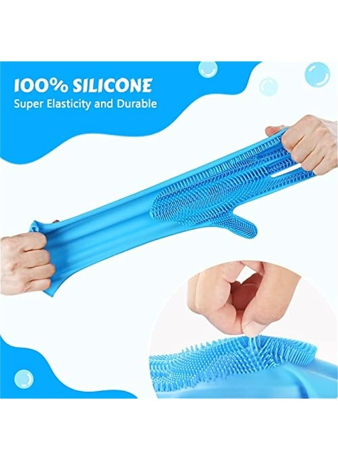 Loquat Large Pet Grooming Gloves with Heat-Resistant Silicone, High-Density Teeth, Five-Finger Design for Cats and Dogs - Ideal for Washing, Bathing, Massaging. - Image 4