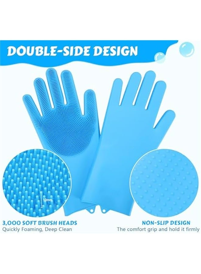 Loquat Large Pet Grooming Gloves with Heat-Resistant Silicone, High-Density Teeth, Five-Finger Design for Cats and Dogs - Ideal for Washing, Bathing, Massaging. - Image 3