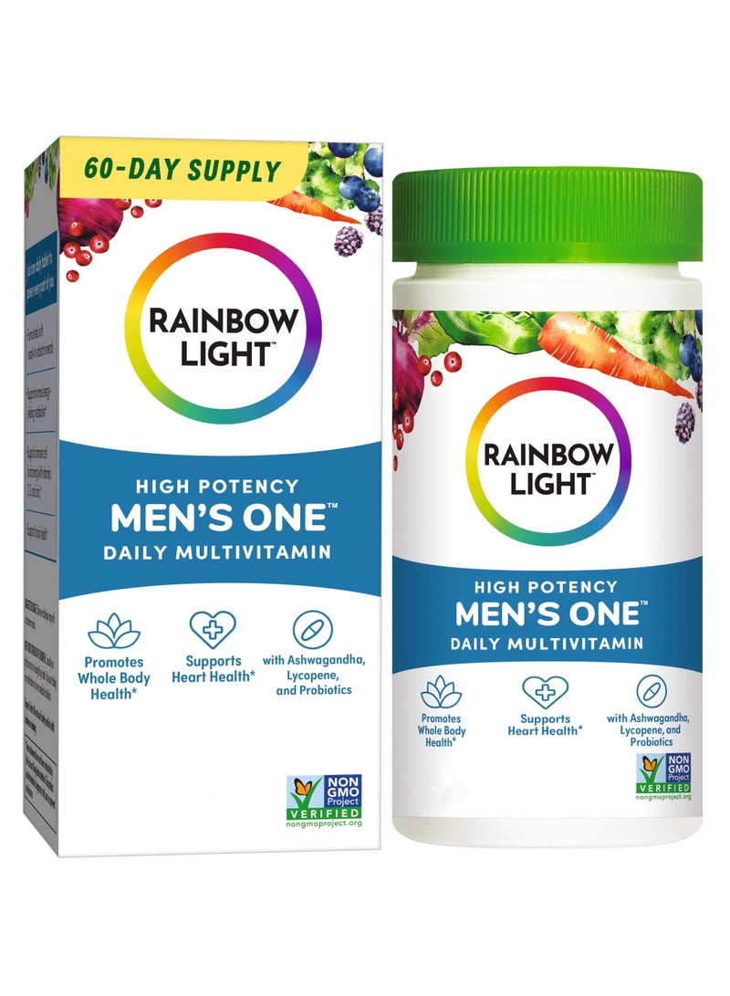 Rainbow Light Men's One Daily Multivitamin, High Potency, 120Vegetarian Tablets - Image 1