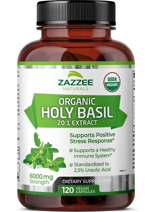 Zazzee Organic Holy Basil Tulsi Extract - Image 1