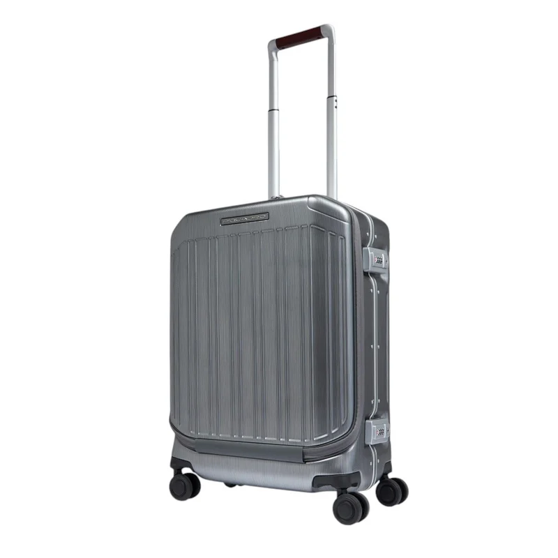 بيكوادرو حقيبة سفر Piquadro BV6700PQLM للمقصورة مقاس 21 بوصة | حقيبة كابينة بهيكل صلب من البولي كربونيت (PC) مع حجرة للابتوب 17.3 بوصة، قفل TSA، ومنفذ USB-C
