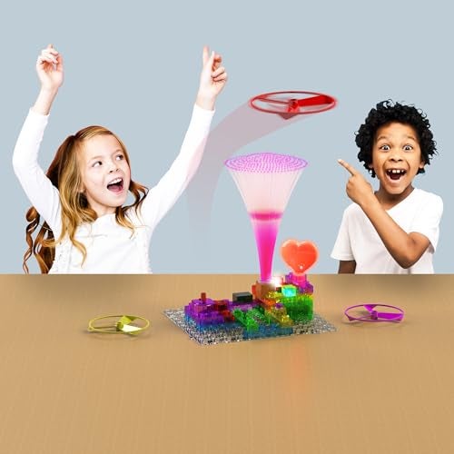 E-Blox Building Blocks STEM Circuit Kit, 59 Projects, Build Your Own Fan Launch Light Show, Science Projects, Birthday Gift, Boys, Girls, 8+ - Image 3