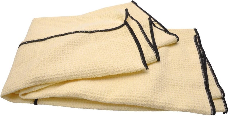 Eurow Huge Microfiber Waffle Weave Drying Towel for Car Detailing - 26 x 36 inches, Yellow - Image 5