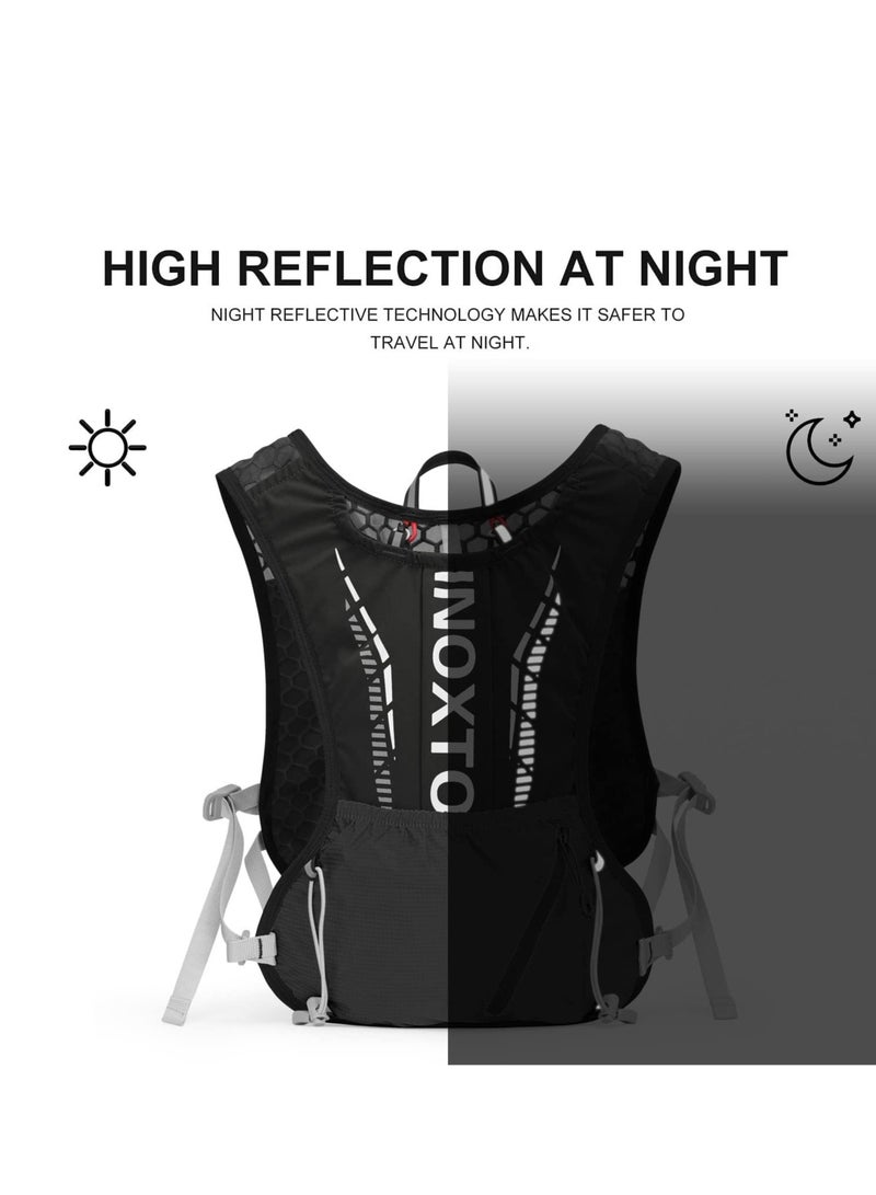 Generic Hydration Vest Backpack Lightweight Water Running Vest Pack with 1.5L Water Bladder Bag Daypack for Hiking Trail Running Cycling Race Marathon for Women Men  - Image 5