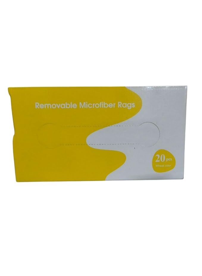 علبة فوط مايكروفايبر – 20 قطعة – أصفر - Image 4