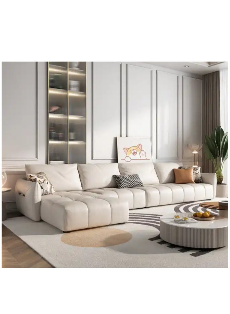 Comfynest Italian Modern Faux Leather L-Shape Sofa Set for Living Room-Nordic Soft European Corner Furniture  - Image 3