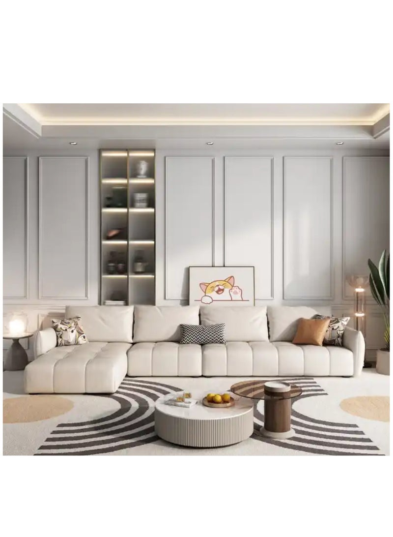 Comfynest Italian Modern Faux Leather L-Shape Sofa Set for Living Room-Nordic Soft European Corner Furniture  - Image 2
