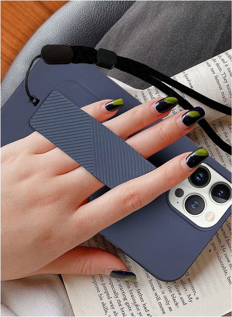 CATANES Wrist Strap Grip case for Apple iPhone 12 Pro Max Blue - Image 4