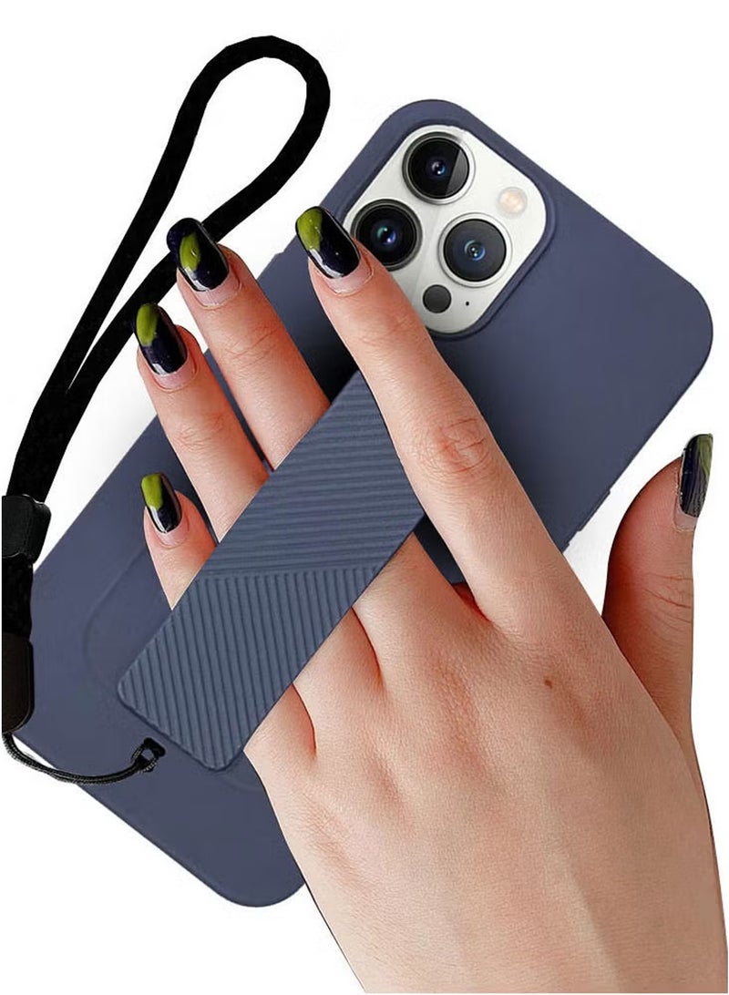 CATANES Wrist Strap Grip case for Apple iPhone 12 Pro Max Blue - Image 1