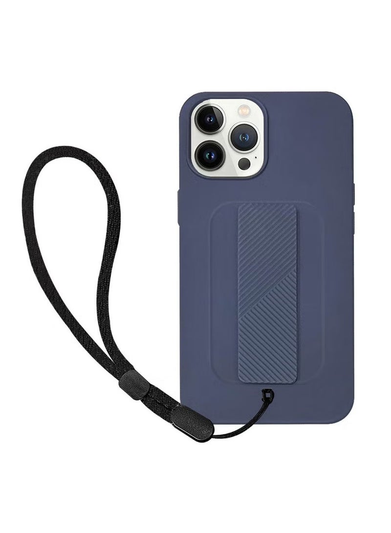 CATANES Wrist Strap Grip case for Apple iPhone 12 Pro Max Blue - Image 3