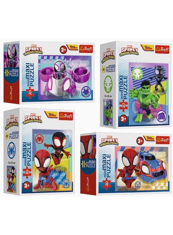 Trefl Marvel Amazing Spidey Mini Maxi Jigsaw Puzzle, Assortment - Image 1