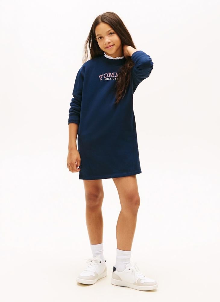 TOMMY HILFIGER Kids Tommy Puff Flower Dress - Image 1