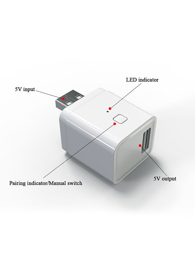 Smart Home BT Gateway Central Control System Portable USB Interface Gateway Zigbee/Tuya APP Remote Control LED Indicator Light Voice Control Multifunctional USB Gateway