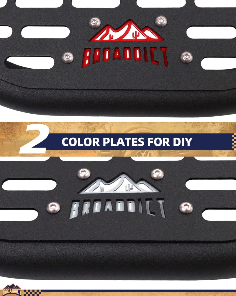 Broaddict 2X Side Steps Fit for 2021-2025 2026 Ford Bronco 2/4 Door Add on OEM Rock Rail, Replace for Running Boards Side Steps - Image 2