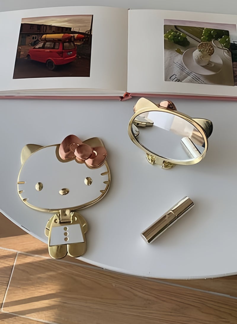 Foldable & Standable Makeup Mirror – Portable Compact Mirror for Travel Use - Image 1