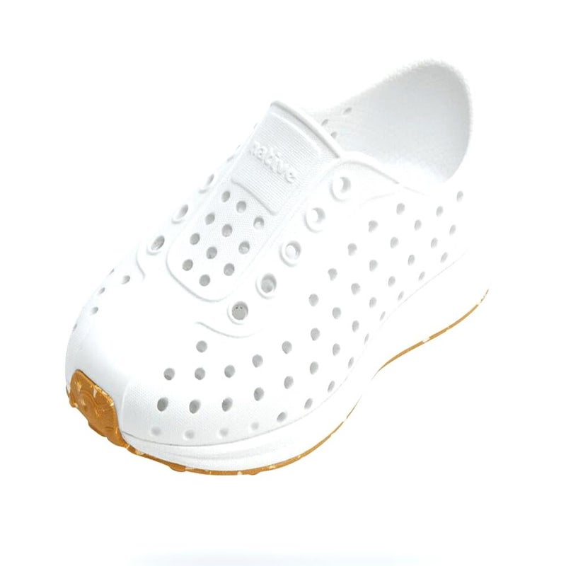 Native Shoes Unisex-Child Robbie Slip-On Sneaker, Shell White/Shell White/Mash Speckle Rubber, 13 Little Kid - Image 2