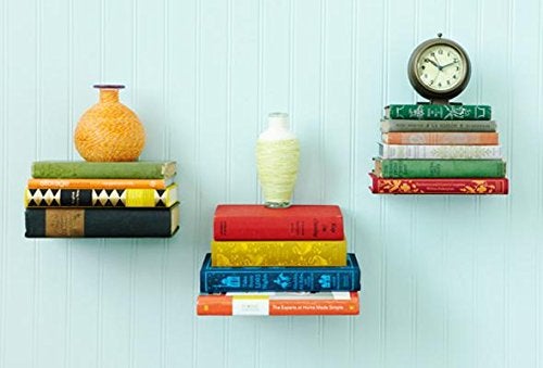 incho Invisible Conceal Steel Book Shelf (Silver) - Set of 2 - Image 3